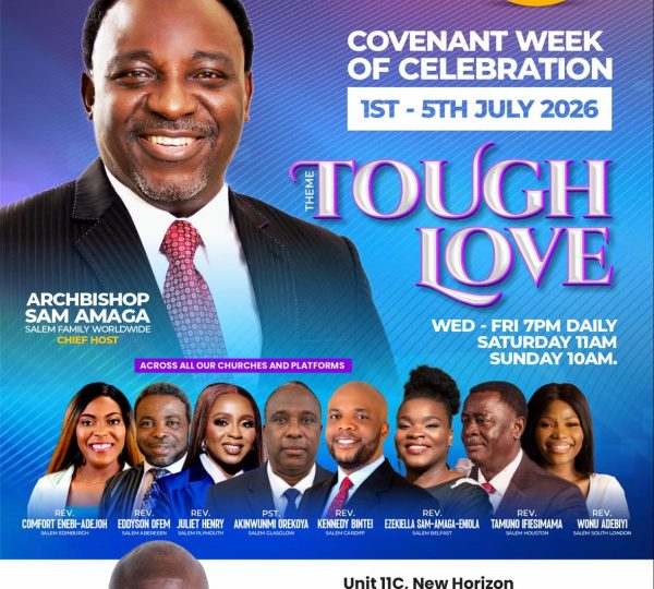 Covenant week of celebration 2026 flyer